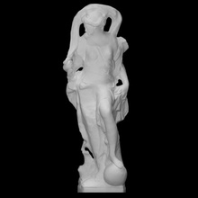 fortuna analyse femelle déesse sculpture statue culte grès chance 3d print model - Mito3D