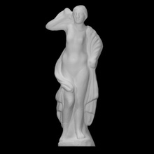 aphrodite coming water scan female figure sculpture shell statue worship 3d print model - Mito3D