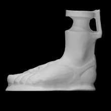 foot scan ancient sculpture vessel sandal toe 3d print model - Mito3D