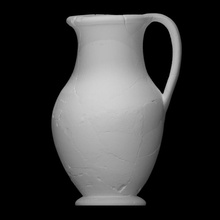 oinochoe satyr scan history vessel jar houseware archeology crack 3d print model - Mito3D