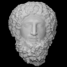 head greek god hades scan portrait sculpture worship male fradment 3d print model - Mito3D