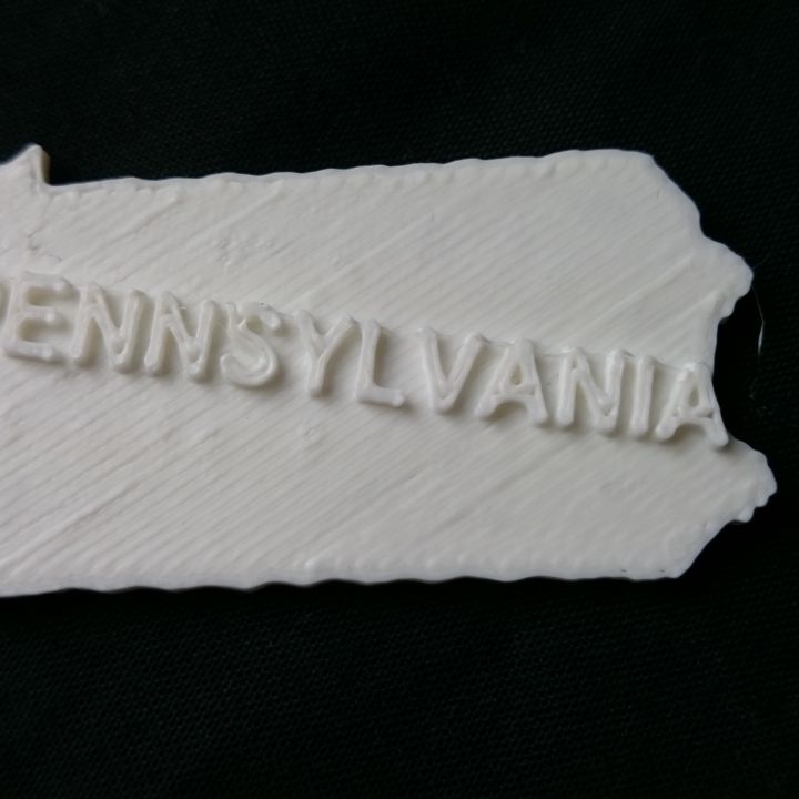 map pennsylvania education 3D print model - Mito3D