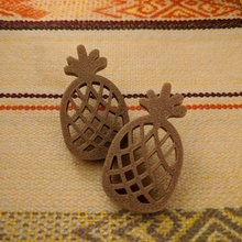 ananas gioielleria minimalista orecchini orecchino 3d print model - Mito3D