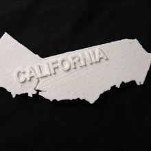 mapa california educación 3d print model - Mito3D