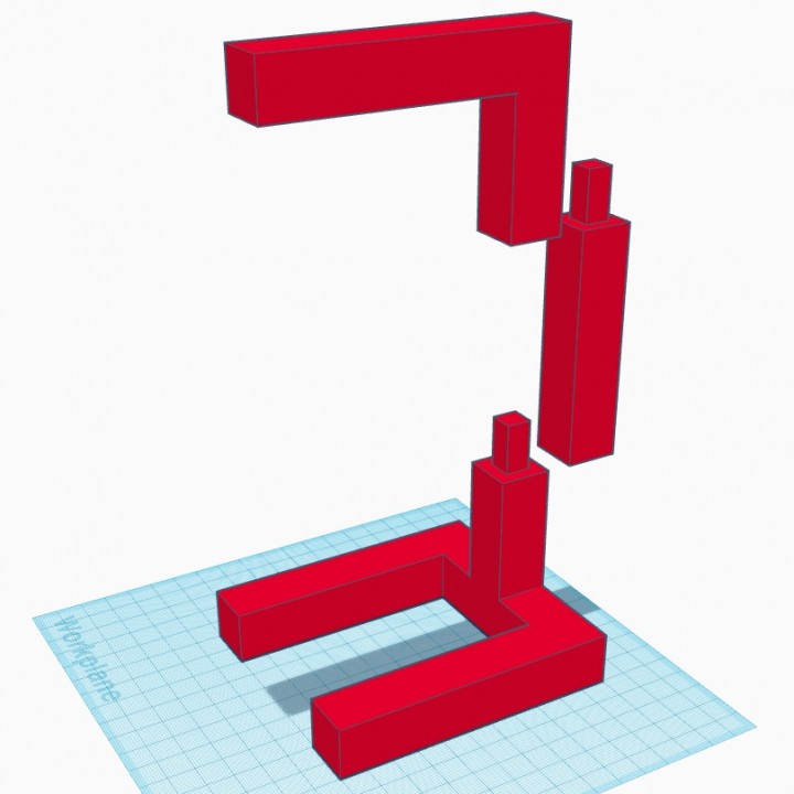 multi part kulaklık ayakta durmak 1 3D print model - Mito3D