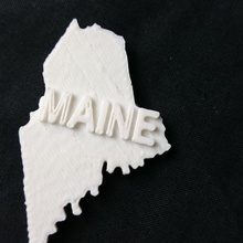 map maine education 3d print model - Mito3D