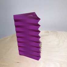 zig zag triangle vase print easy fast fun 3d print model - Mito3D