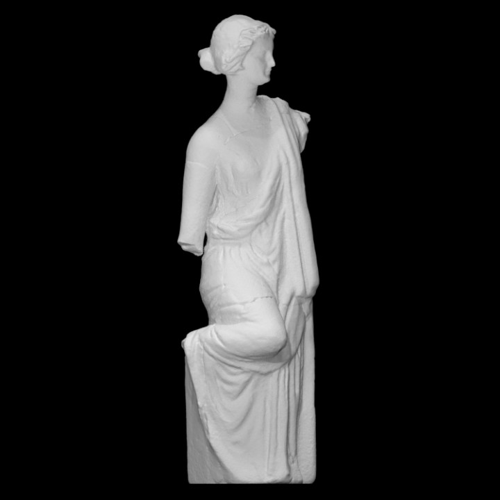 dancer figurine scan dress female figure sculpture statue motion 3D print model - Mito3D