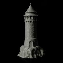 dragon tower tabletop medieval rock miniature castle dungeonsanddragons watchtower fanatsy guardtower 3d print model - Mito3D