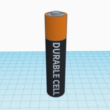aaaa batterie tinkercad 3d print model - Mito3D