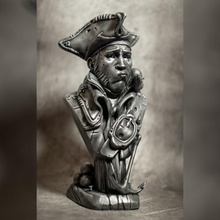 korsan sıçan mağaza şapka büst heykelcik adam denizci heykel 3 üniforma hey 3d print model - Mito3D