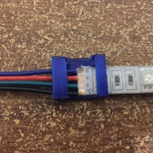 led strip wire lineup clip solder 3d print model - Mito3D