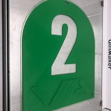 parking nombre signe Nombres Emplacements 3d print model - Mito3D