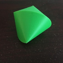 sphericon education sphere cone roll rotation impossible-cube 3d print model - Mito3D