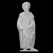 st Bartolomé escanear escultura estatua aureola masculino Biblia Santo Cristo terracota pie apóstol 3d print model - Mito3D