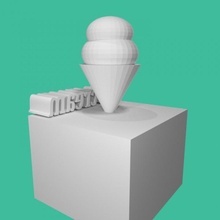 buz krem Dükkan tinkercad 3d print model - Mito3D