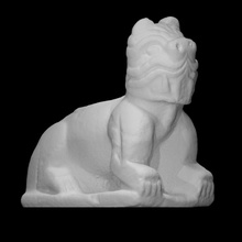 moundville panther effigy scan animal figure history sculpture limestone relief archeology 3d print model - Mito3D