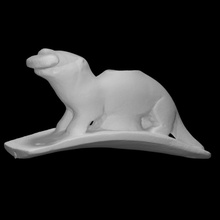 otter effigy pipe scan animal fish sculpture smoking tobacco 3d print model - Mito3D