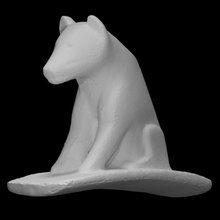 wolf effigy pipe scan 3d print model - Mito3D
