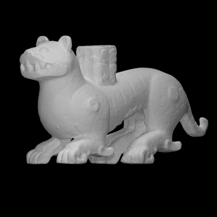 Chinesisch Tiger Scan uralt Tier Skulptur Symbol traditionell 3D print model - Mito3D