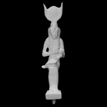 tanrıça isis taramak Antik kadın şekil anne heykel ibadet bronz Güneş 3d print model - Mito3D