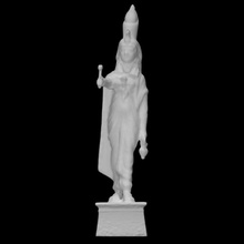 goddess isis scan ancient female figure mother sculpture worship bronze 3d print model - Mito3D