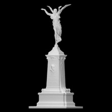 statue juliaan dillens scan sculpture square wing woman bronze park marble angel 3dprint gilded 3dscan relief beauty winged funeral carved glory 3d print model - Mito3D