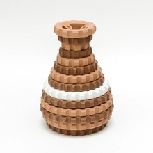 chunky ring vase fun engineering tactile satisfying asembly earthy overengineered 3d print model - Mito3D