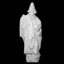 st pope gregory scan medieval sculpture 3d print model - Mito3D