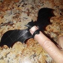 flappy bat ninjaflex halloween flexible flying tpu 3d print model - Mito3D