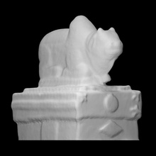 nandi Narayan casa Varredura animal vaca escultura estátua símbolo têmpora hinduísmo divino 3d print model - Mito3D