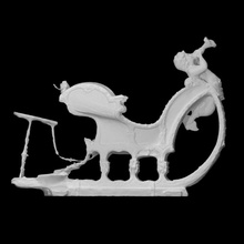 sledge mythological frieze scan king metal mythology people winter wood snow 3dprint cupid ice noble paint 3dscan trumpet louis hicule polychromy rich fresco 3d print model - Mito3D