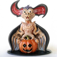 halloween bat & garden cartoon pumpkin wings 3d print model - Mito3D