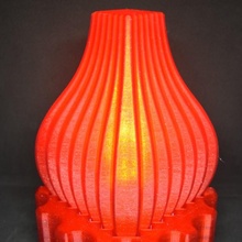 fraktal LED Lampe 2 Garten Dekoration Licht Dekor Halter Unterstützung 3d print model - Mito3D
