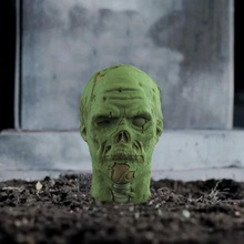 zombie head & garden halloween prop store dead 3d print model - Mito3D