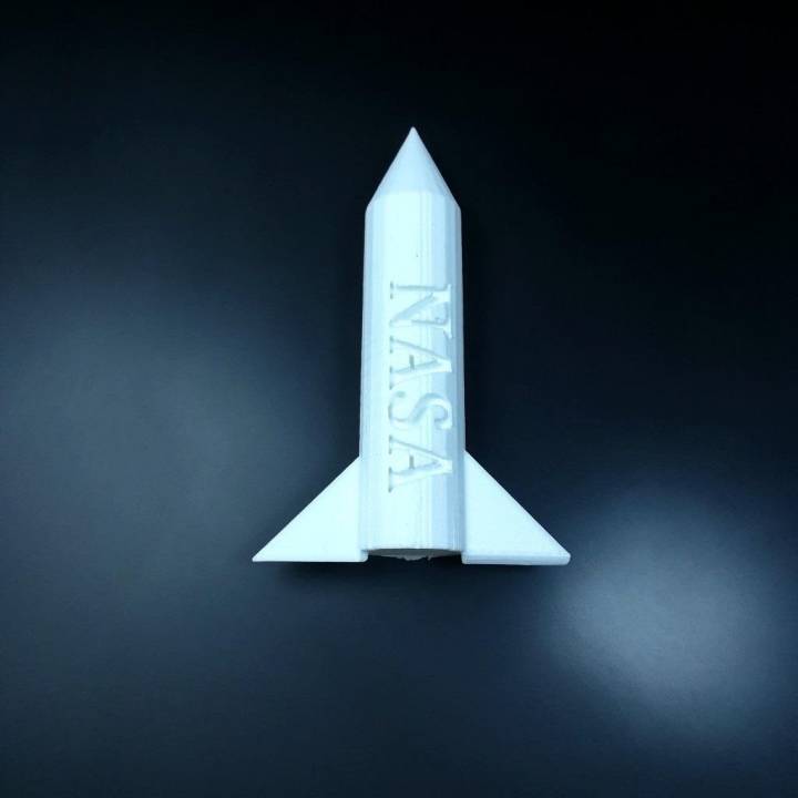 nasa rocket education rocketship 3D print model - Mito3D