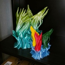 Lenaean hidra oyuncaklar oyunlar yaratık canavar heykel parçalı masaüstü renkli dekoratibe 3d print model - Mito3D