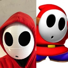 schüchtern Kerl Maske Super Mario Brüder Nintendo Kostüm Halloween Videospiele Cosplay luigi Yoshi schüchterner 3d print model - Mito3D