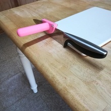 cuchillo guía rail artritis ayuda jardín cocina 3d print model - Mito3D