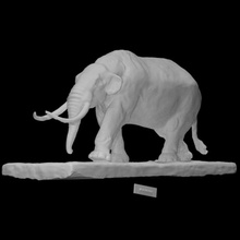 mastodon heykel taramak hayvan şekil fil memeli mamut nesli tükenmiş 3d print model - Mito3D