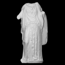peplophore scan god goddess greek mythology roman sculpture statue temple religion 3dprint 3dscan peplos heritage cultural archeology 3d print model - Mito3D