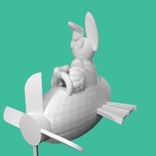 dostum boo tavşan John p tinkercad 3d print model - Mito3D