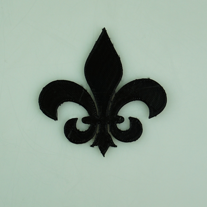 fleur lis pedaço parede jardim 3D print model - Mito3D