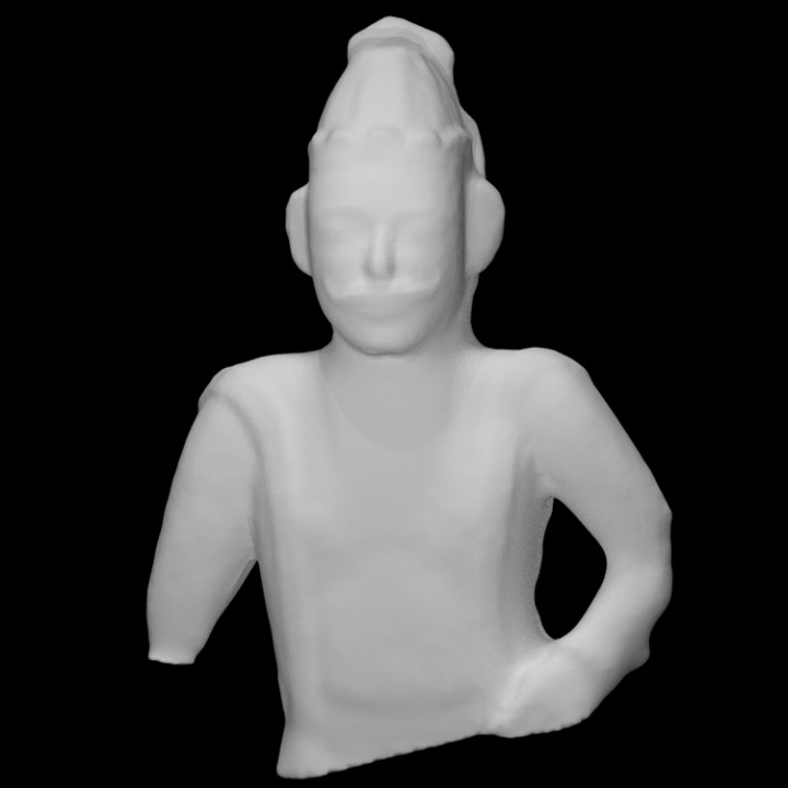 yaksha kashivishwanath guptakashi temple analyse bouddhisme buste créature sculpture statue religion Masculin hindouisme Divin trembler 3D print model - Mito3D