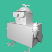 robbie's chicken tinkercad 3d print model - Mito3D