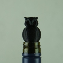 owl wine bottle stopper & garden animal bird kitchen competition-purement-anti-microbial-filament 3d print model - Mito3D