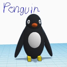 Pinguin Basteln 3d print model - Mito3D