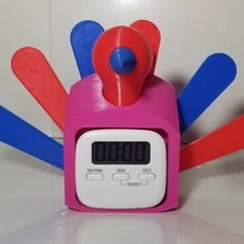 november ufo turkey timer holder project thanksgiving alien3d 3d print model - Mito3D