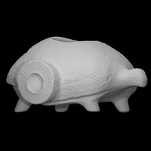 catawba Tortuga efigie tubo escanear animal historia fumar tabaco arqueología 3d print model - Mito3D