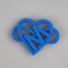 cuore maria preventivo moda accessori keychain 3d print model - Mito3D